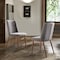 Armen Living Wade Mid-Century Dining Chair in Walnut Finish and Gray Fabric, PK2 LCWDSIGR - alternate 3